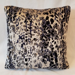 Set of 2 Designer Fabric Square Leopard Throw Pillows -- Remnant Fabric at Deep Discount