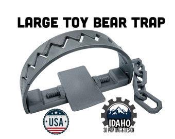 Large 10" - Bear Trap |Great for Halloween | Role Playing | Cosplay | Kids Toys | Prop