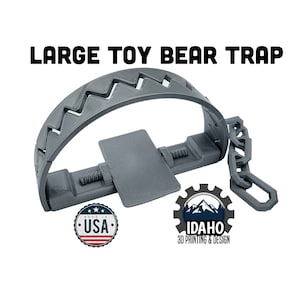 Large 10 Bear Trap Great for Halloween Role Playing Cosplay Kids Toys Prop image 1