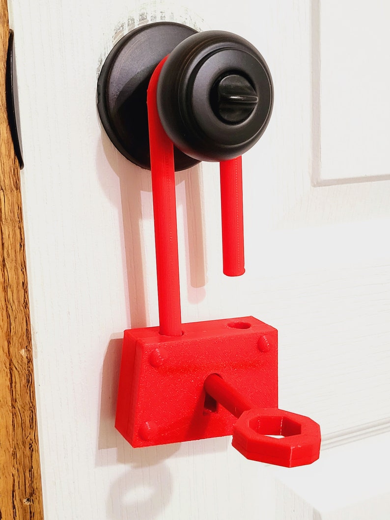 Hello Neighbor Lock and Key 3D Printed Fan Inspired image 5