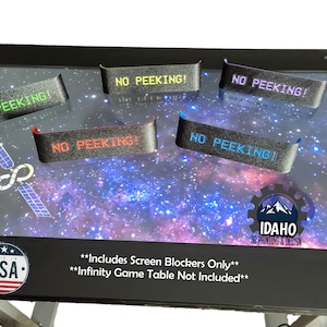 Bloqueadores de pantalla para mesas de juego: no se pueden ver. Se adapta a mesas de juego Infinity, tableros de juego Infinity y otros juegos de mesa (mesa no incluida)