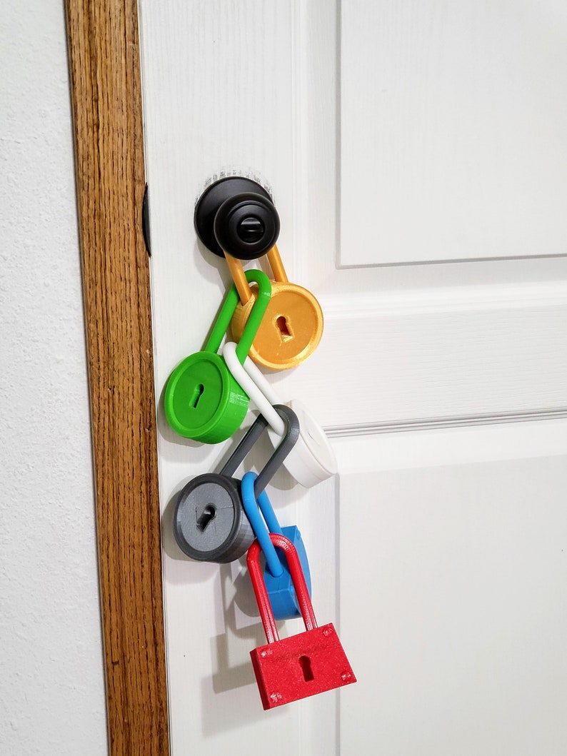 Hello Neighbor Lock and Key 3D Printed Fan Inspired image 6