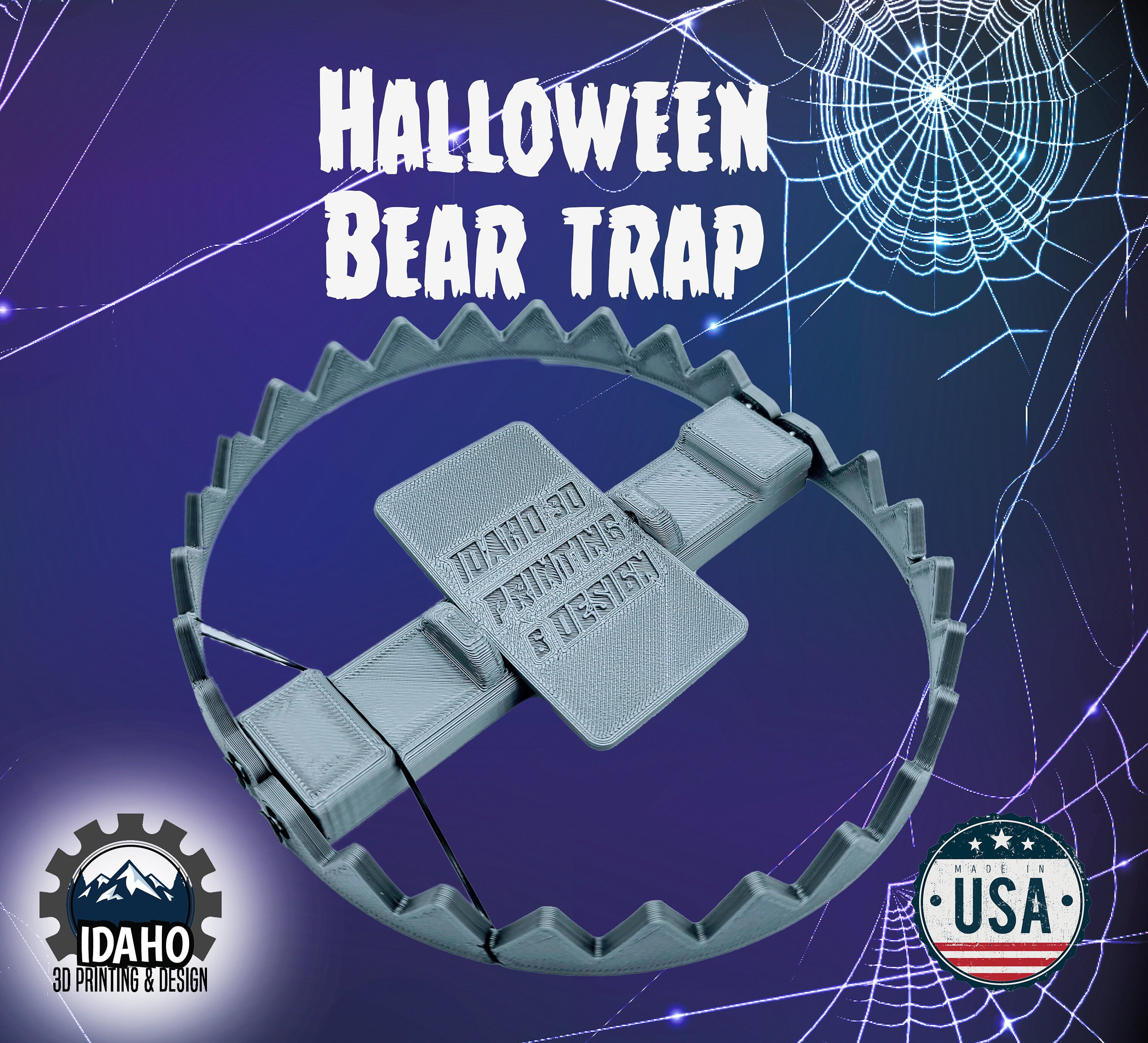 Halloween Prop Bear Trap Etsy