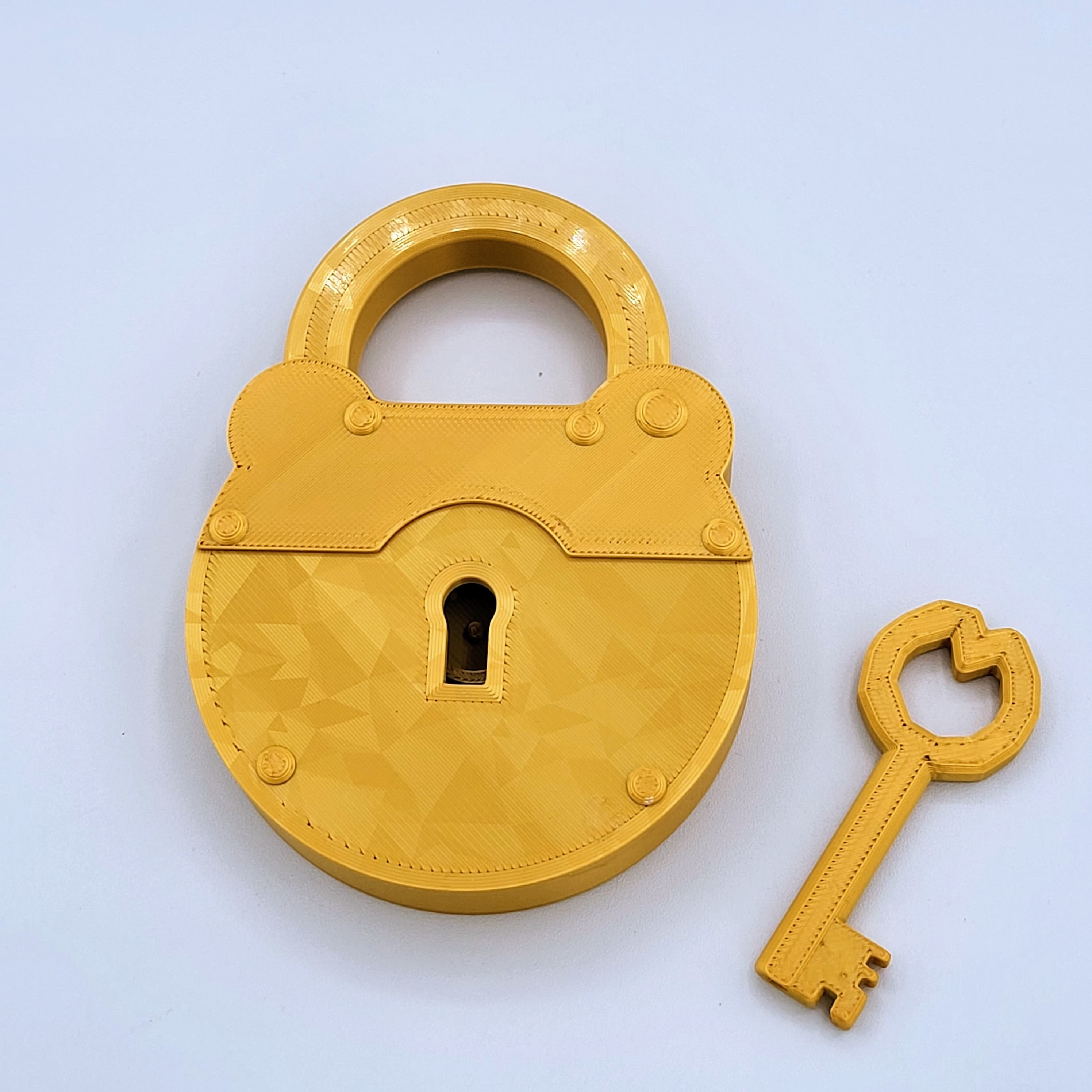 Hello Neighbor Copper Lock and Key 3D Printed *Fan Inspired* - Main Image