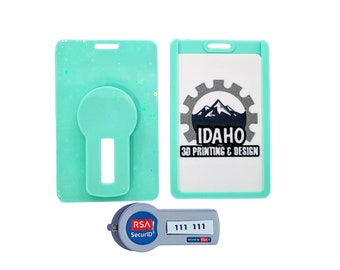 Porte-jeton RSA - 1-3 emplacements pour badge - Vert menthe - Simple