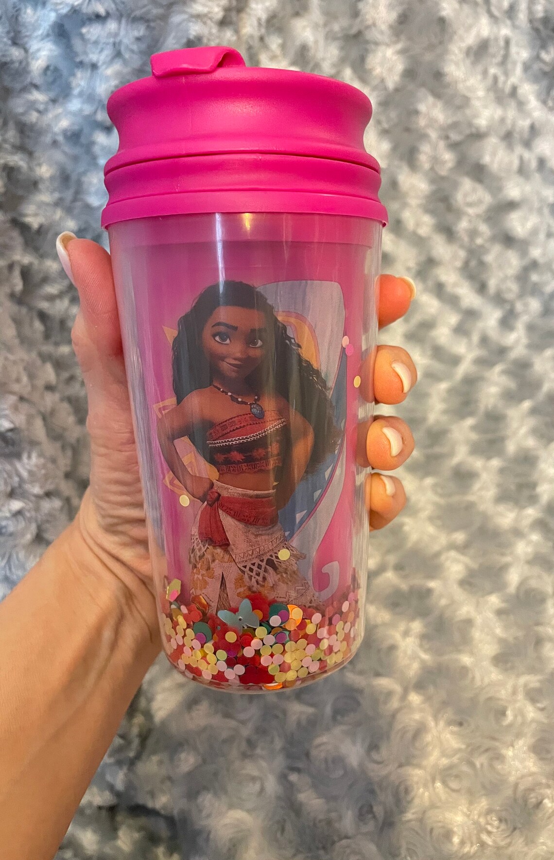 Disney Moana Cup Ocean Connects Us Children's Flip Top Etsy