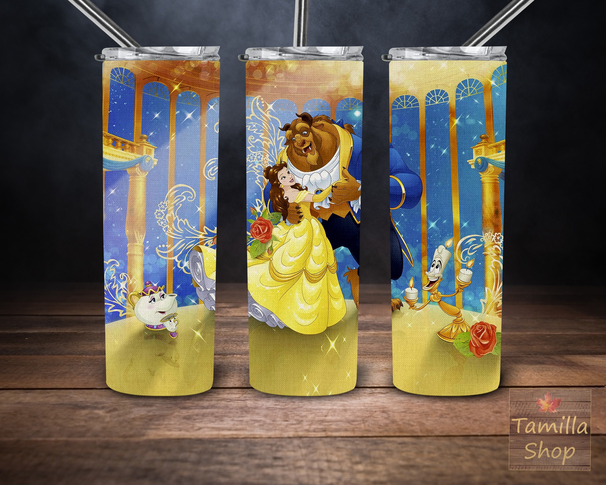 Beauty And Beast Tumbler Playful Gift - Personalized Gifts: Family, Sports,  Occasions, Trending