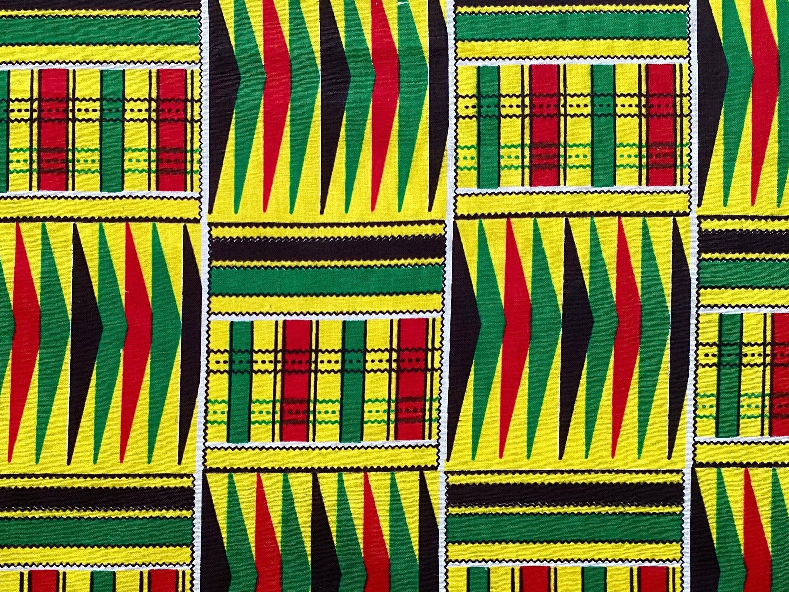 1/2 Yard Cotton Quilting Fabric African Classic Kente Etsy