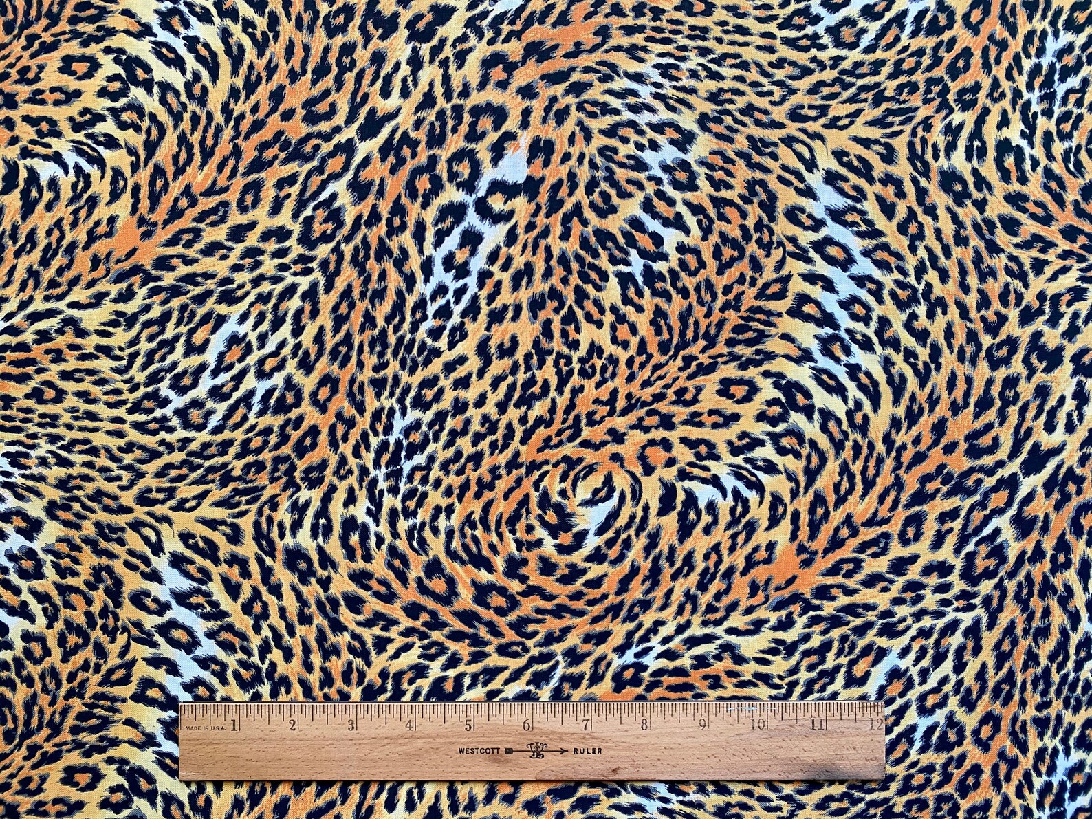 1/2 Yard Cotton Quilting Fabric Animal Print Leopard in Bold Etsy