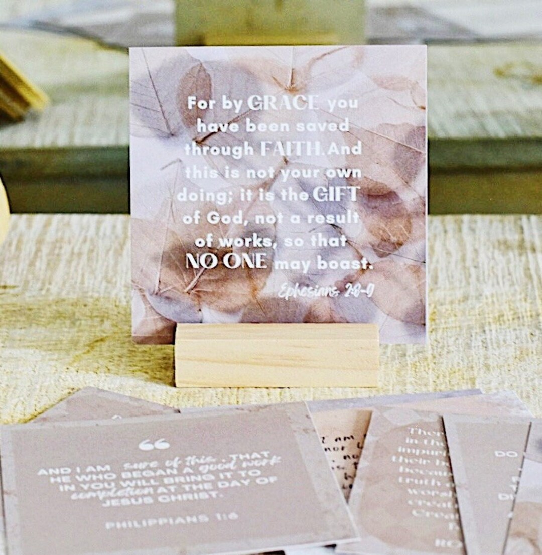 Scripture Card Set Encouraging Scripture Cards | Set of 12 Verse Cards - Etsy