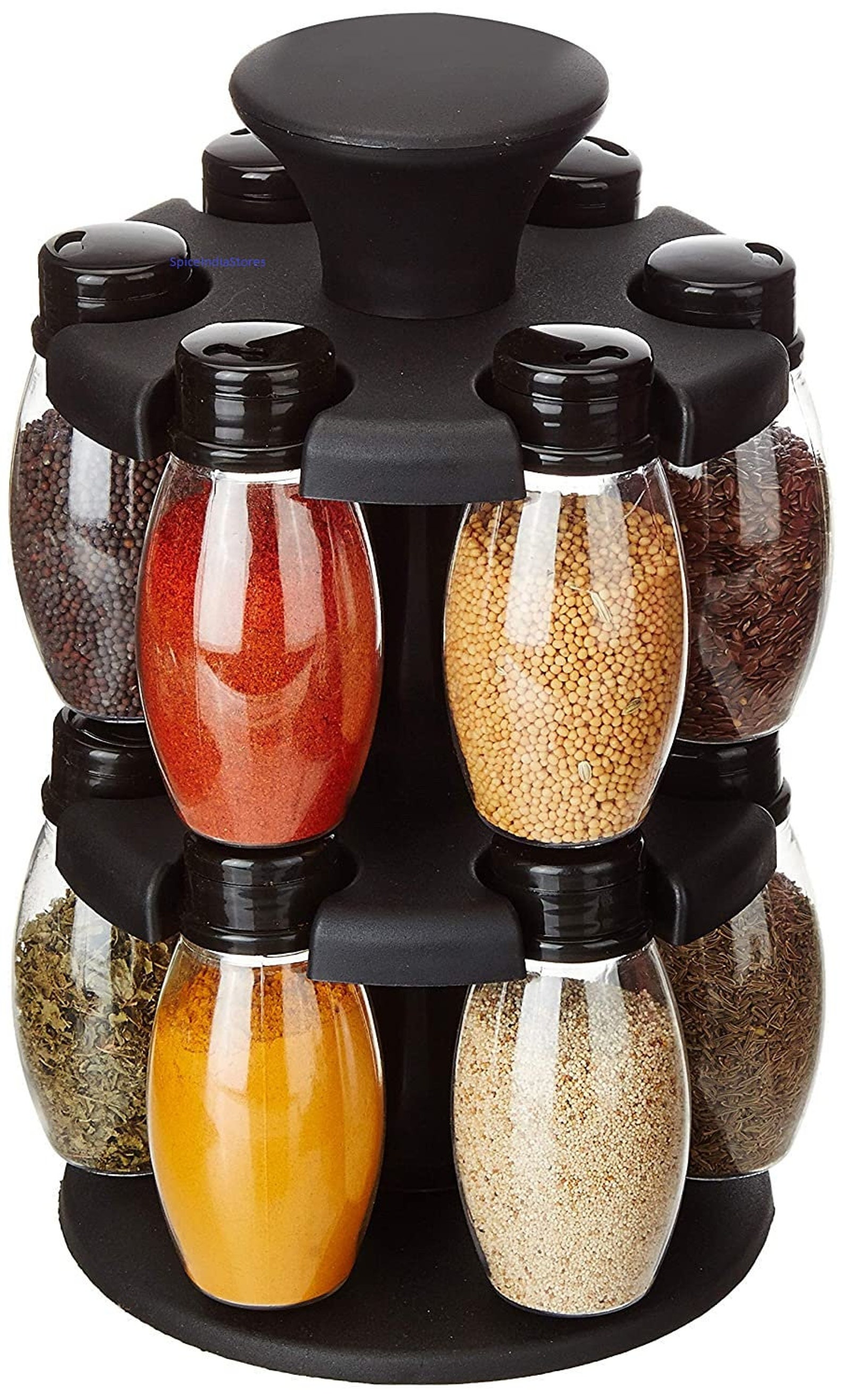 Upright Revolving Plastic Spice Rack Oval Transparent Pack Etsy
