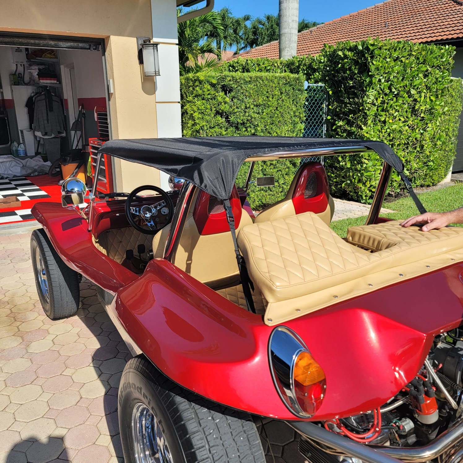NEW Better Fit BLACK Bikini Soft Top For Meyers Manx Dune Buggy VW new-better-fit-black-bikini-soft-top-for-meyers-manx-dune-buggy-vw