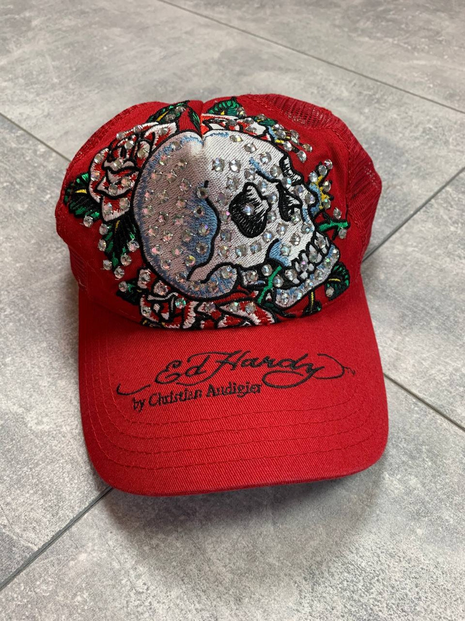 Ed hardy Christian audiger hat cap big logo | Etsy