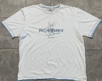 saint laurent t shirt etsy