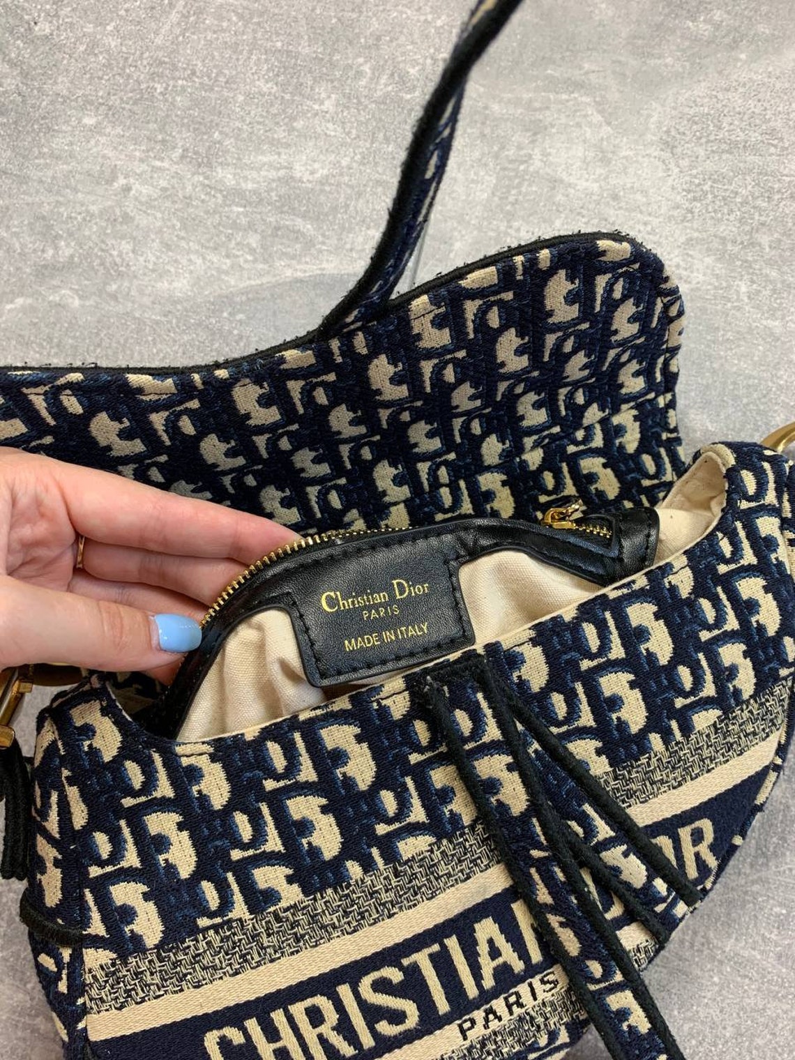 Christian Dior vintage rare CD saddle bag Etsy