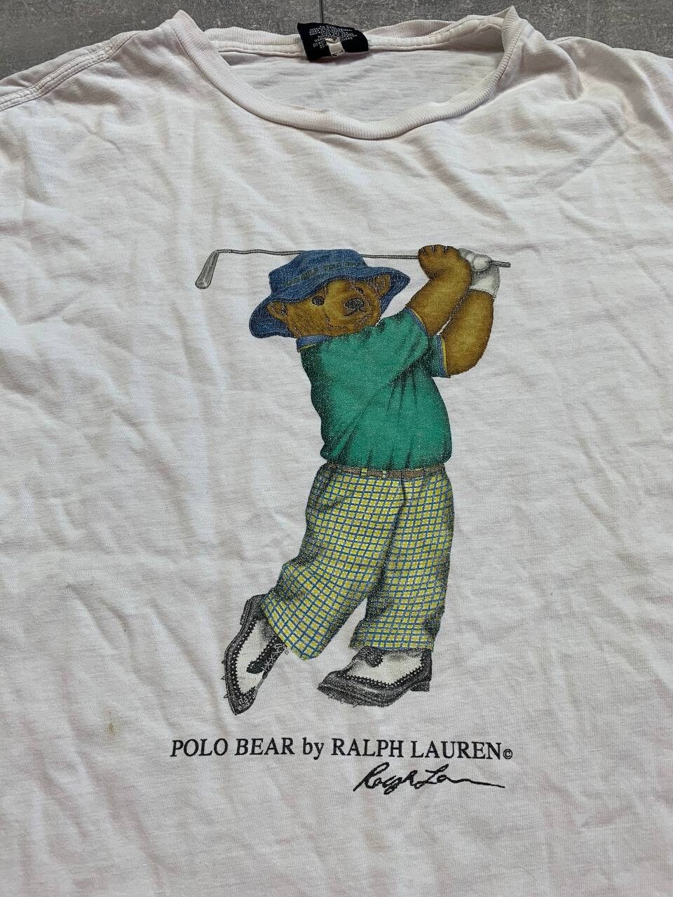 Ralph Lauren big logo Tshirt vintage polo bear Etsy