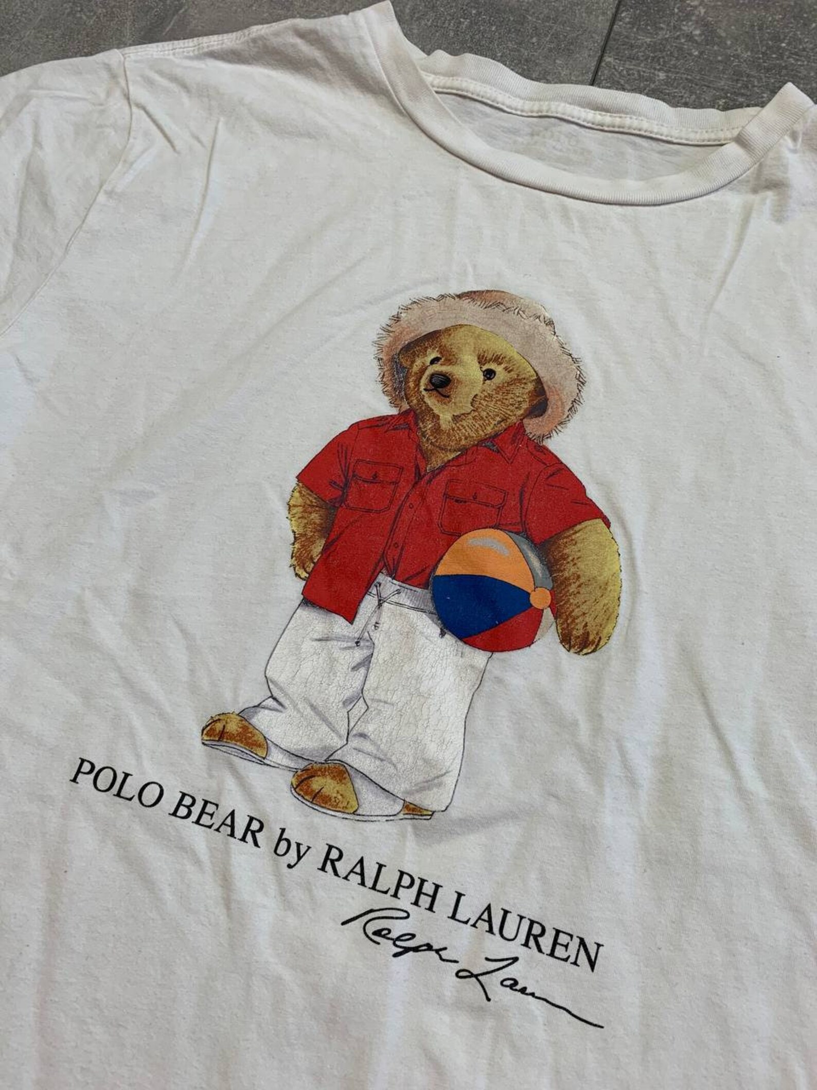 Polo bear Ralph Lauren big logo Tshirt Etsy