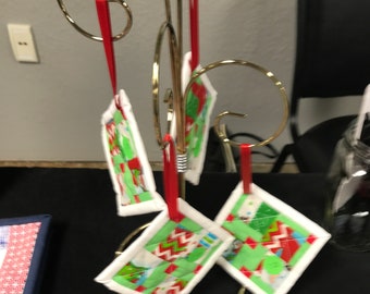 Christmas Quilted Tree Ornament