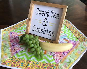 Spring Hexagon Table Topper