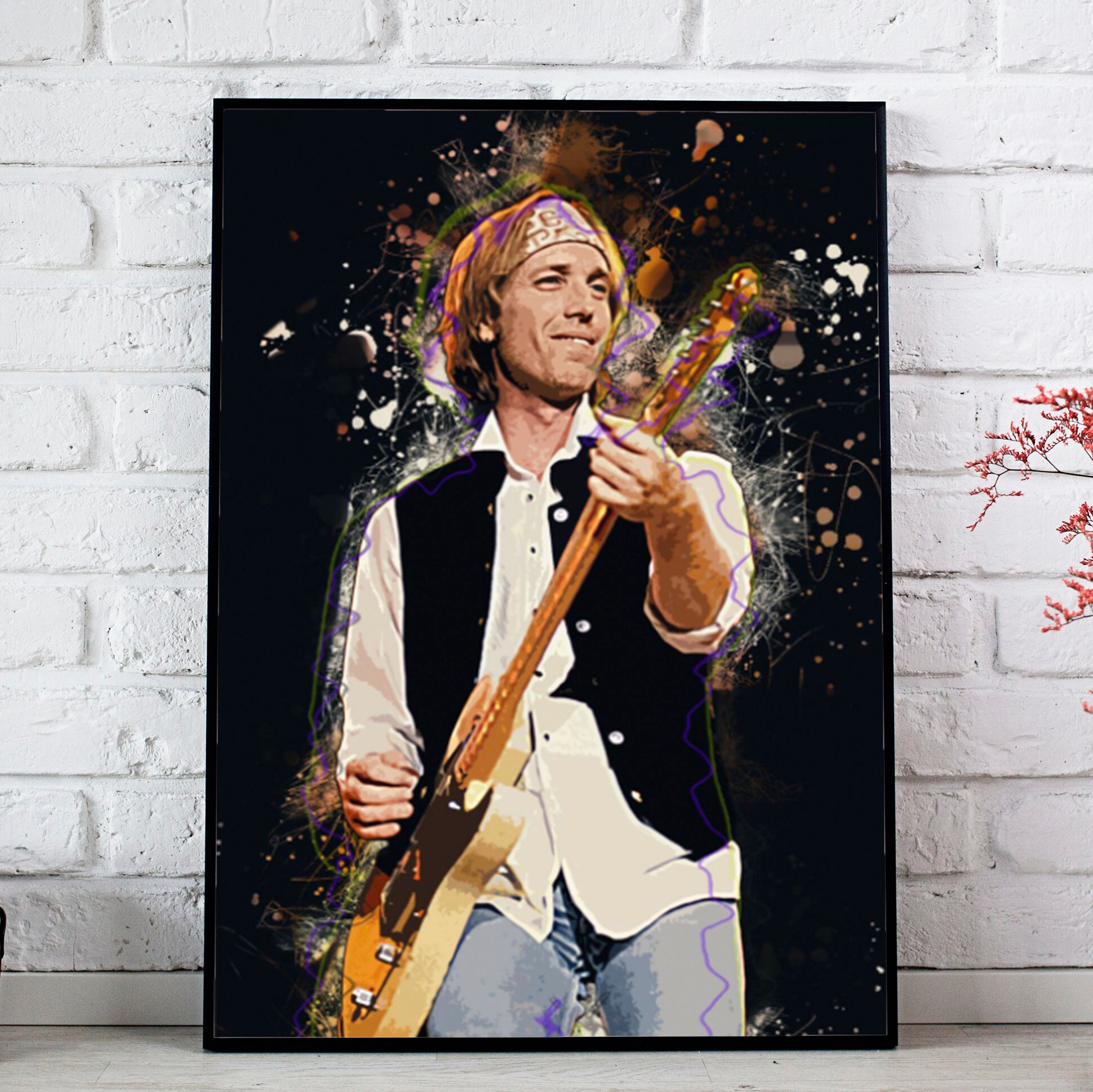Tom Petty Poster Wall Art Prints Art painting Home Decor Etsy