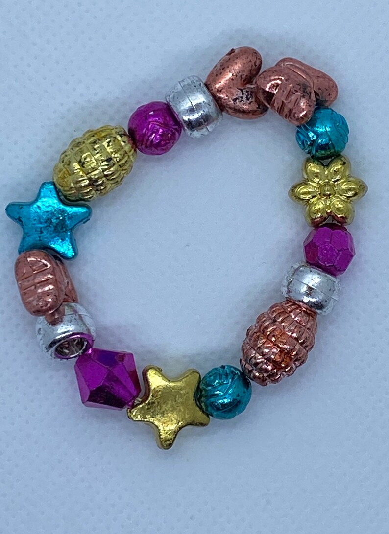 Metallic Stretch Bracelet for Kids Etsy