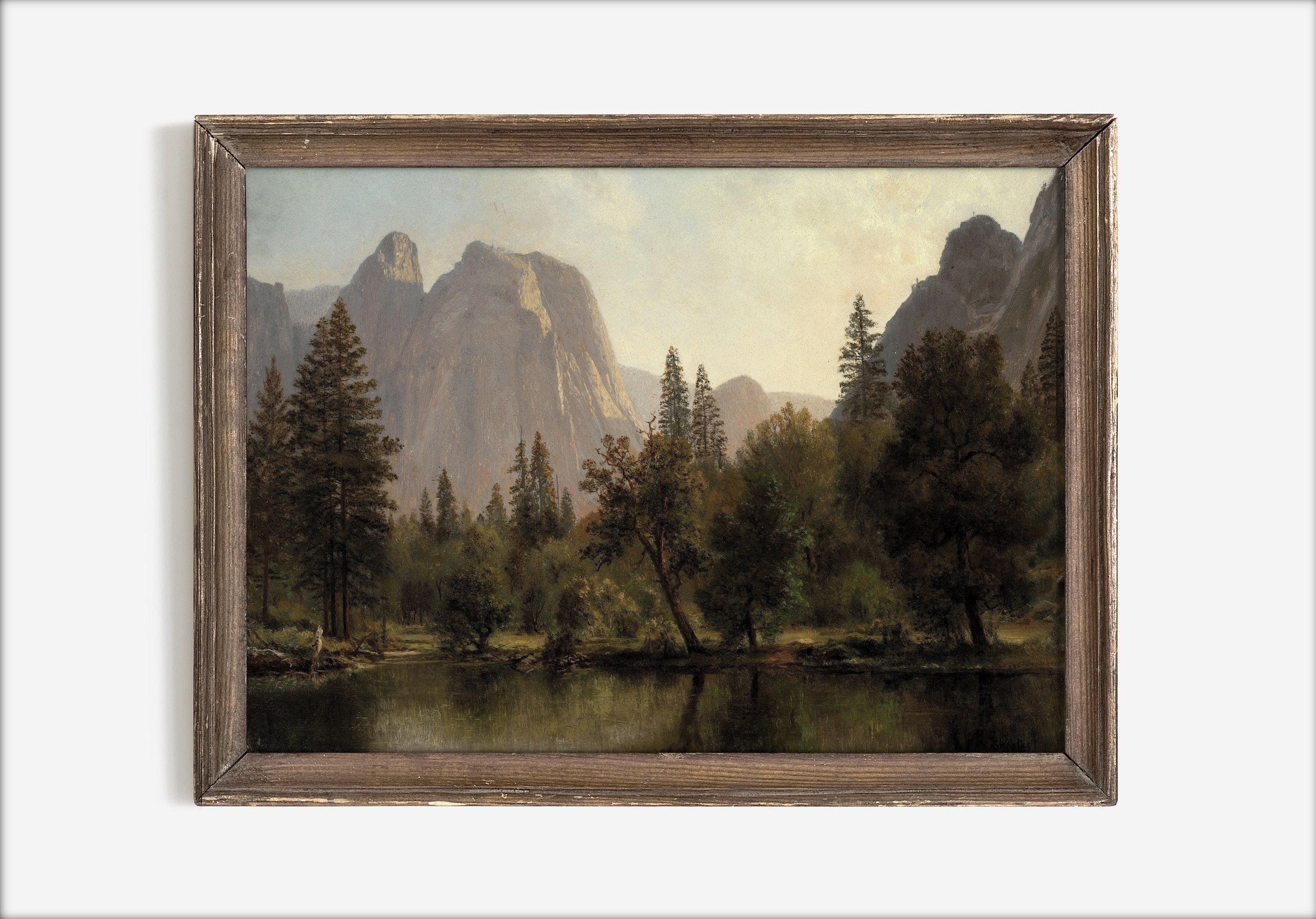 Moody Landscape Painting Printable Art 363 Etsy