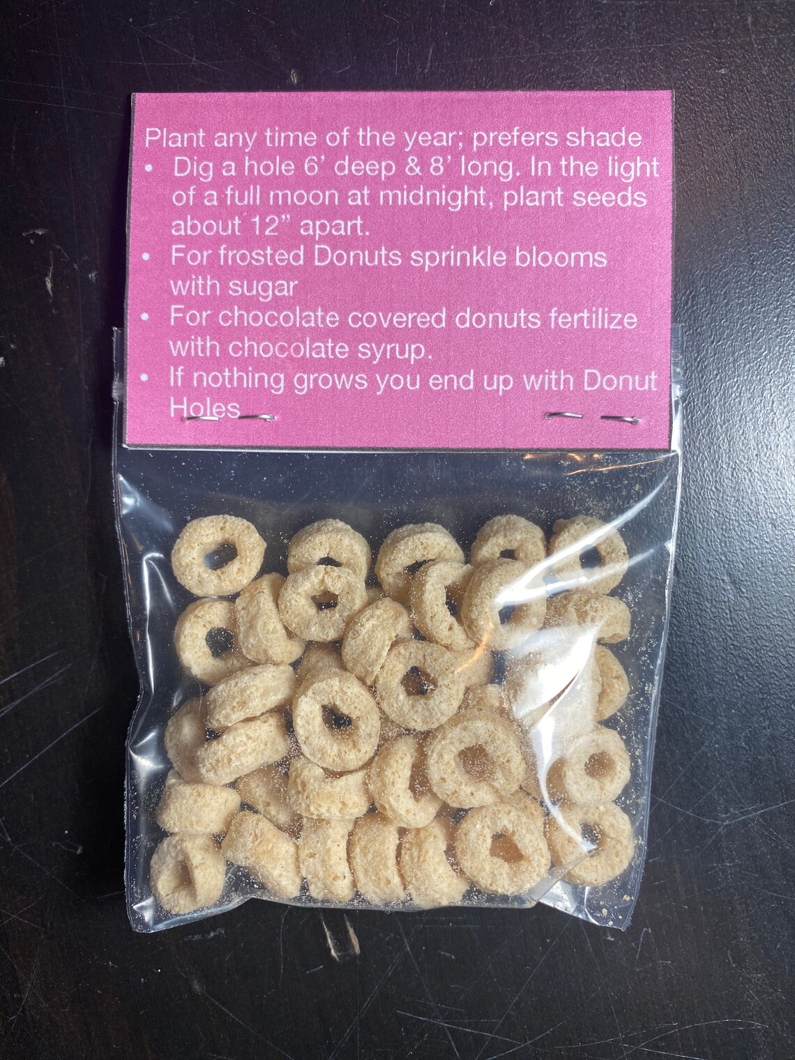 Donut Seeds Gag Gift Etsy