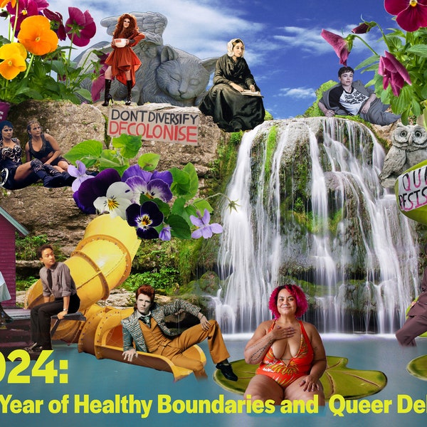 2024: The Year of Healthy Boundaries and Queer Delight- a queer calendar for angsty gays and those who love them