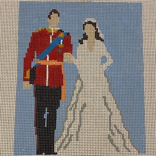 Royal Wedding Needlepoint Canvas Etsy