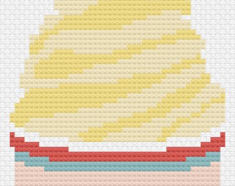 Disney Parks Inspired Dole Whip Handpainted Needlepoint Canvas