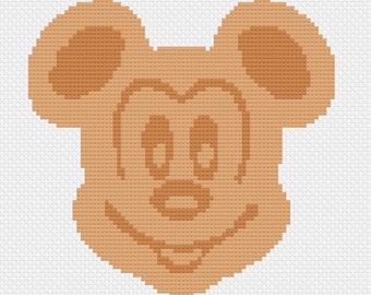 Disney Parks Inspired Mickey Waffle Handpainted Needlepoint Canvas