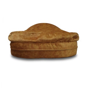 Cama para perros de lana MERINO, cama cueva para perros, cama para perros lavable, cama para perros de lana natural, cama cueva para perros suave y cálida de color amarillo antialérgico especial imagen 6