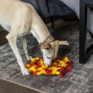 Weihnachtsgeschenk für Hund, Schnüffelmatte für Hunde - Interaktiver Hundespielzeug aus weichem Fleece