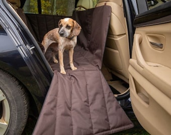 CAR SEAT COVER, Dog Car Seat Cover, Dog Seat Cover, Handmade Brown Hammock Dog Waterproof Extra Strong Washable Seat Covers For Car
