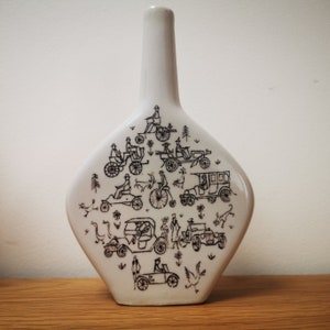 vintage German Escorial Porcelain Liquor Decanter