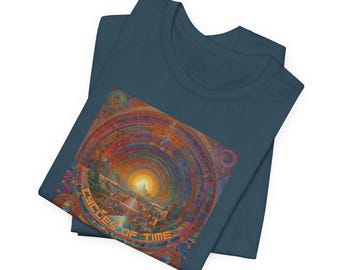 Cycles of Time Tee Artistic T-Shirt, Festival Wear, Conscious Living
