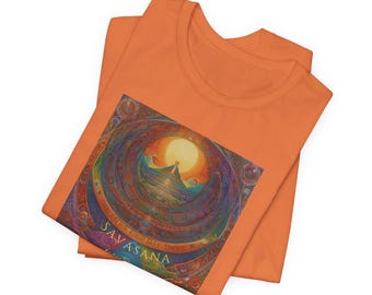Savasana Artistic T-Shirt, Yoga Wear, Festival Wear, Conscious Living, Fits Everyone