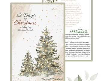 12-daags kerstlied devotional dagboek