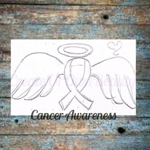 Cancer Awareness, Paint and Sip Kit, Paint by Numbers, Canvas Paint Kit for Cancer, Sip and Paint Canvas