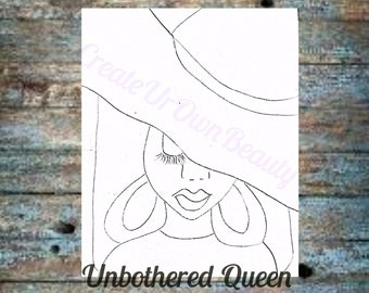 Pre Drawn Canvas for Adults, Sip and Paint, Paint Party, Paint Kit, Diy Paint Party, Paint and Sip Kit, Canvas Painting, Craft Kits, Art