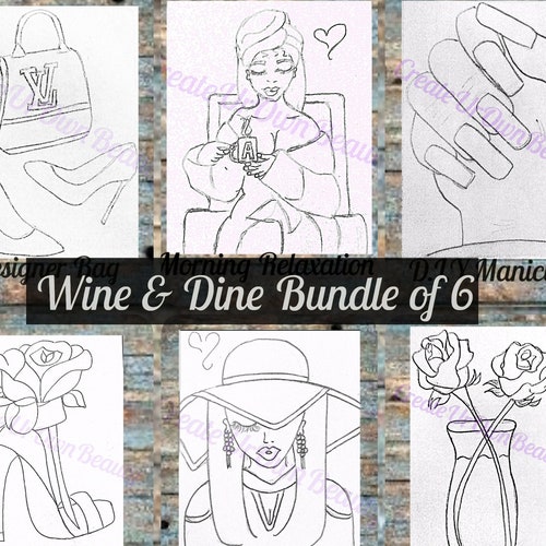 Sip and Paint Canvas Pre Drawn Canvas Paint Kit in Bulk Etsy