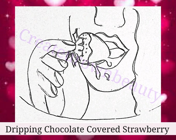 Featured listing image: Pre-drawn Canvas / Outlined Canvas / Pre Sketched Canvas / Sip and Paint / Valentines Day Gift / Painting Kit / DIY Paint Party