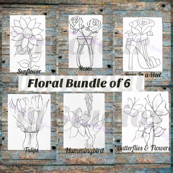 Pre Drawn Canvas Bulk Etsy