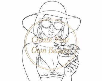 Pre Drawn Canvas, Paint and Sip Kit, Ready to Paint, Sublimated Canvas, DIY Sip and Paint