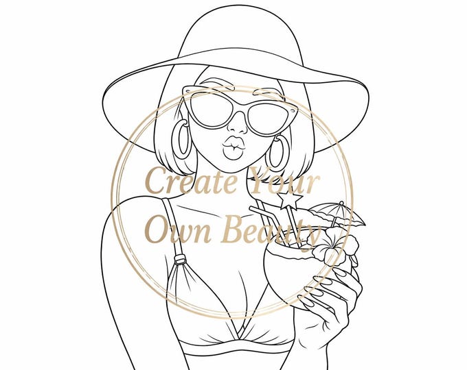 Featured listing image: Pre Drawn Canvas, Paint and Sip Kit, Ready to Paint, Sublimated Canvas, DIY Sip and Paint