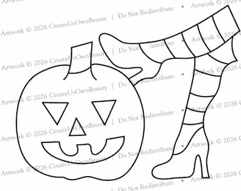 Halloween Sip and Paint, Pre Drawn Canvas, Paint and Sip Canvas, Halloween Paint Kit, Halloween Bulk, Halloween Classroom Crafts