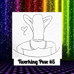 Sip and Paint, Dancing, Twerking Paint Party Kit, Canvas Painting, Paint Kit, Paint and Sip Kit, Adult Paint Canvas, Pre Drawn Canvas