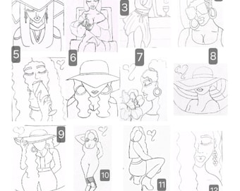 Kit de lienzos para pintar y disfrutar de una copa: Fiesta de chicas (Juego de 4)