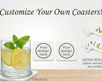 Customizable Sublimation Coaster Blanks | Customized | Sublimation