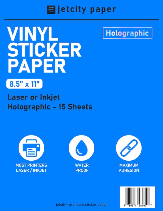  Clear Sticker Paper for Inkjet Printer - 15 Sheets